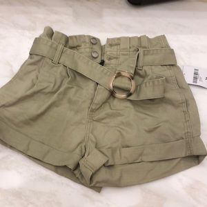 Forever 21 denim paper bag short 26